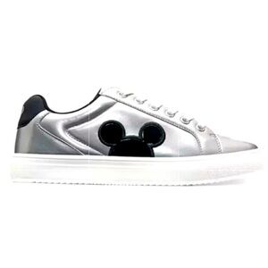 Mickey Mouse Silver Black Sneakers Size 7